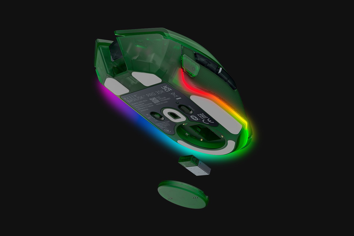 Купить Razer Basilisk V3 Pro 35K зеленый Phantom Edition [RZ01