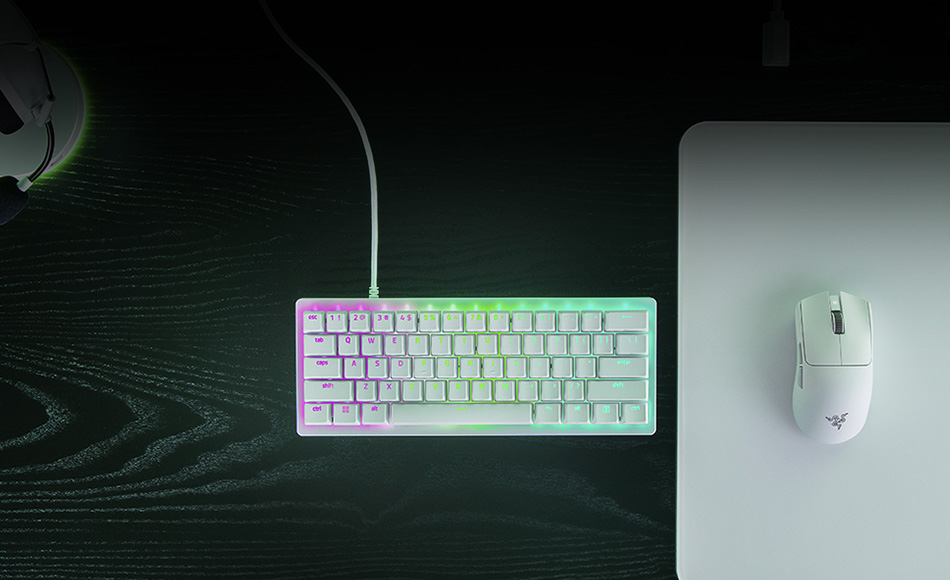 Razer Huntsman V3 Pro Mini (Analog Optical Switches Gen-2), White