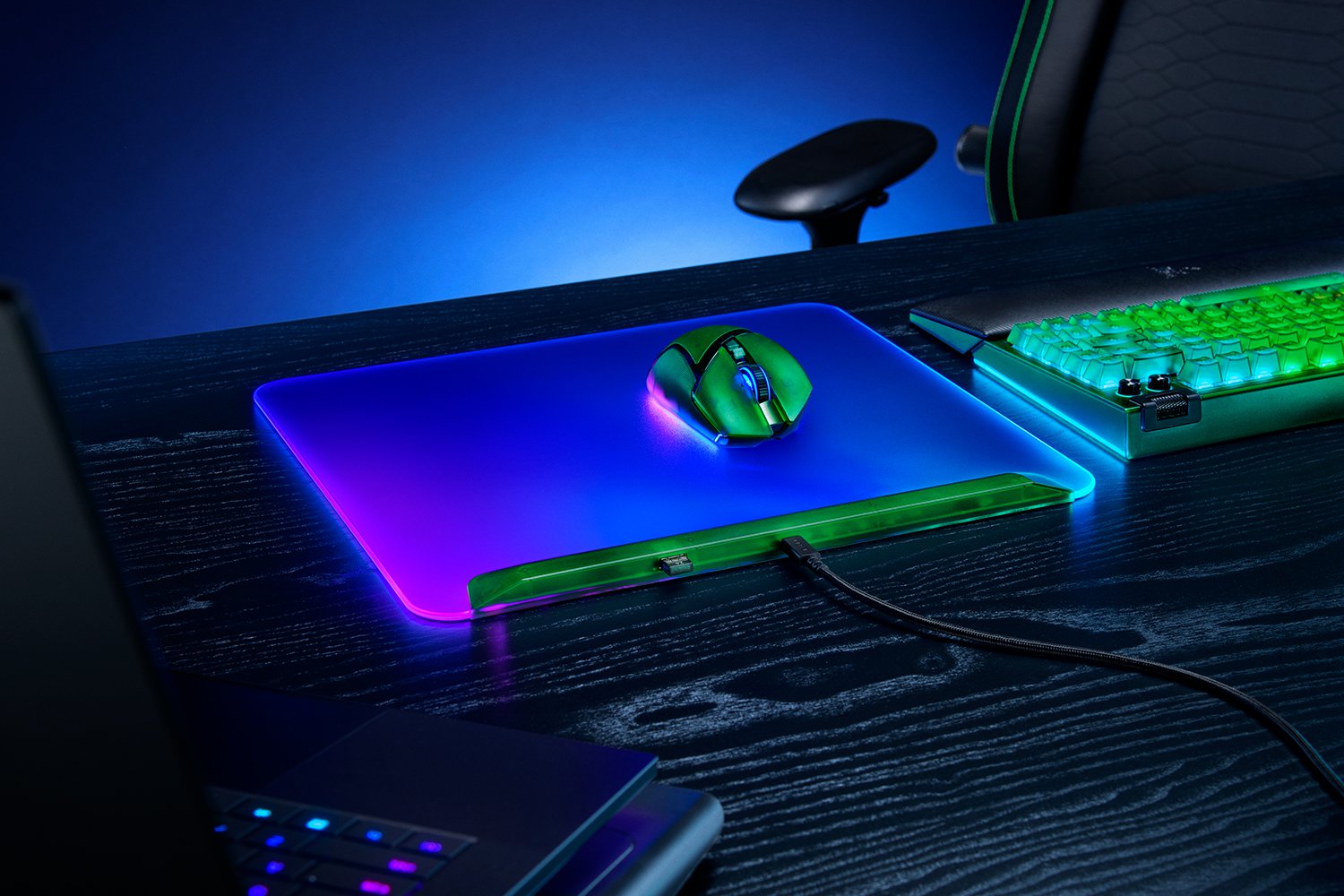 【未使用】Razer Firefly V2 Pro Phantom Green Razer Firefly V2 Pro Phantom Green Edition Mouse Pad