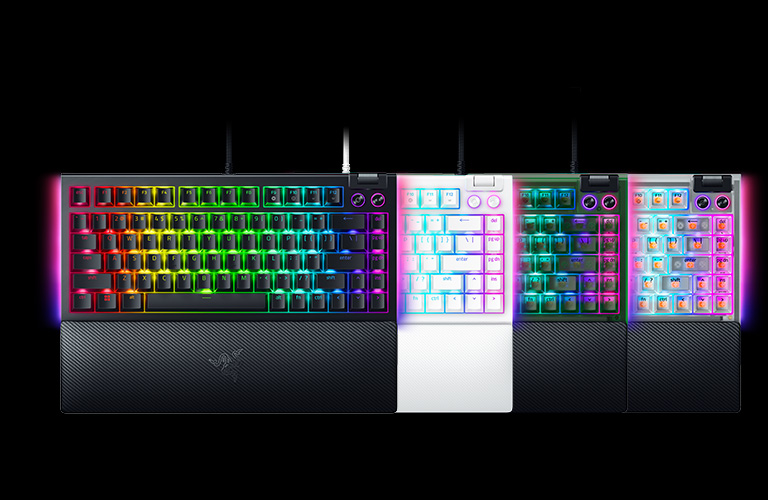 Купить Razer BlackWidow V4 75% оранжевые переключатели белый