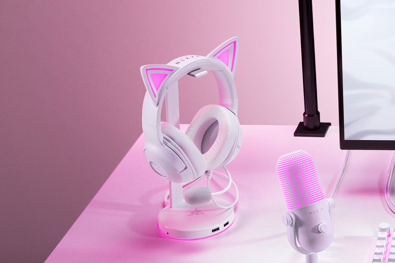 Купить Razer Kraken Kitty V2 белый [RZ04-04730600-R3M1] в интернет